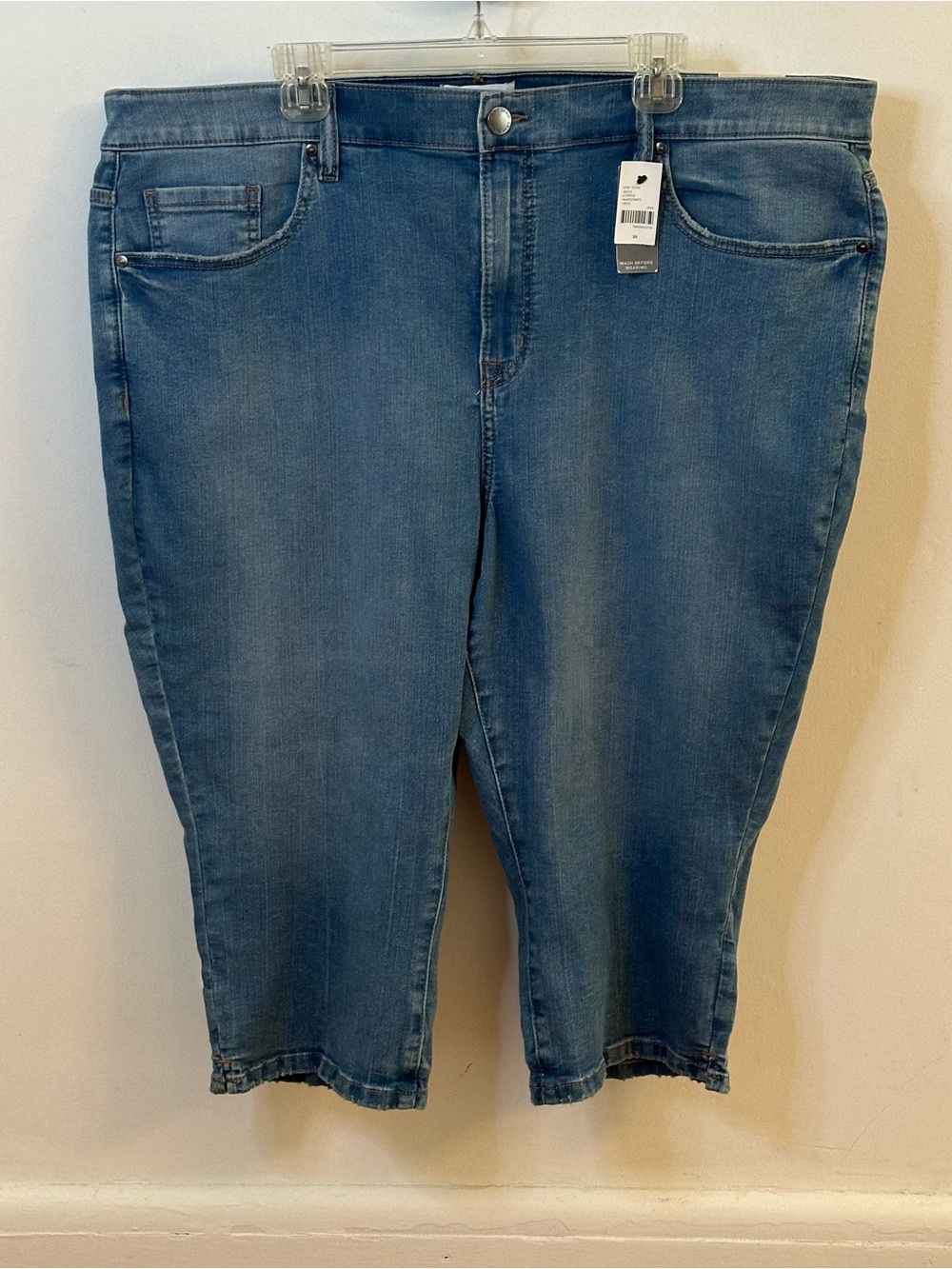 Lane Bryant Denim Pedal High-Rise Capri Jeans, Plus Size 26, New